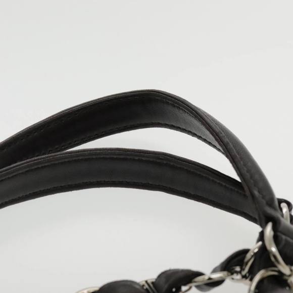 Christian Dior Trotter Romantic Tote Bag PVC Leather Brown Silver Auth 94254 - Picture 14 of 16